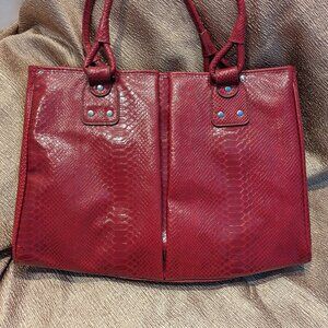 Elizabeth Arden Faux Snakeskin Tote Bag